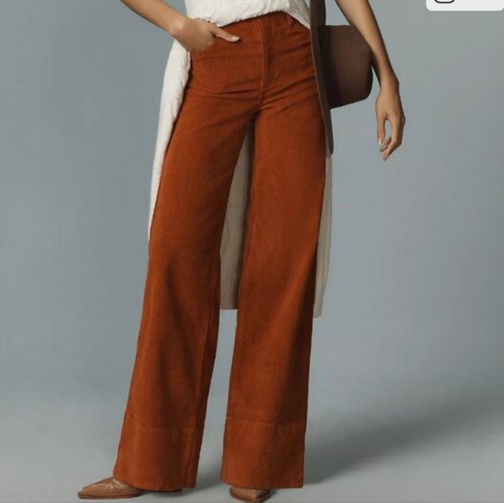 Favorite Daughter Misha Sedona High Rise Wide Leg Courdoroy Pants - Picture 1 of 5